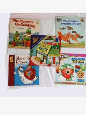 Vintage Young Kids Bundle of 5 Story Picture Books EUC The Muppets The Fox